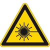 Sign Warning, laser beam